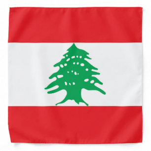 Lebanon flag bandana