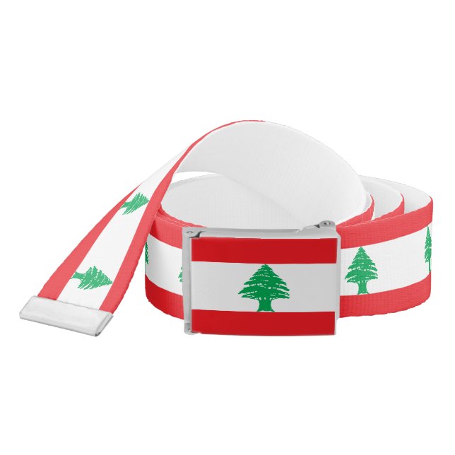 Lebanon Flag Belt (Snake)