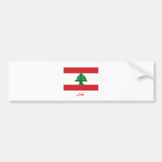 Lebanon Flag Bumper Sticker