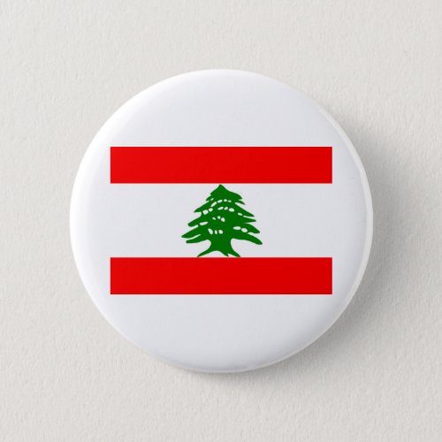 Lebanon Flag Button