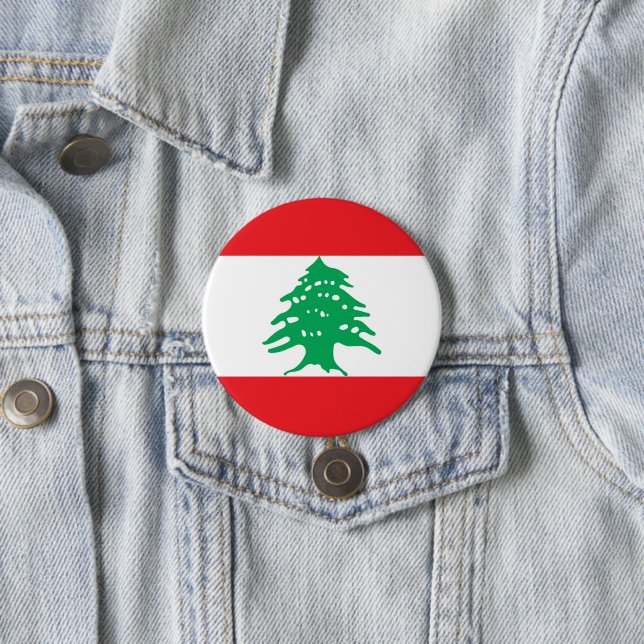 Lebanon flag button (In Situ)