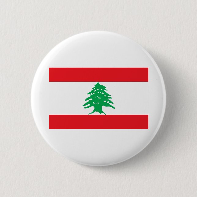 Lebanon Flag Button (Front)