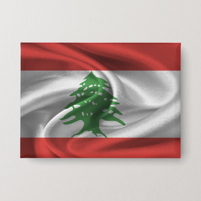 Lebanon Flag Button (Front)
