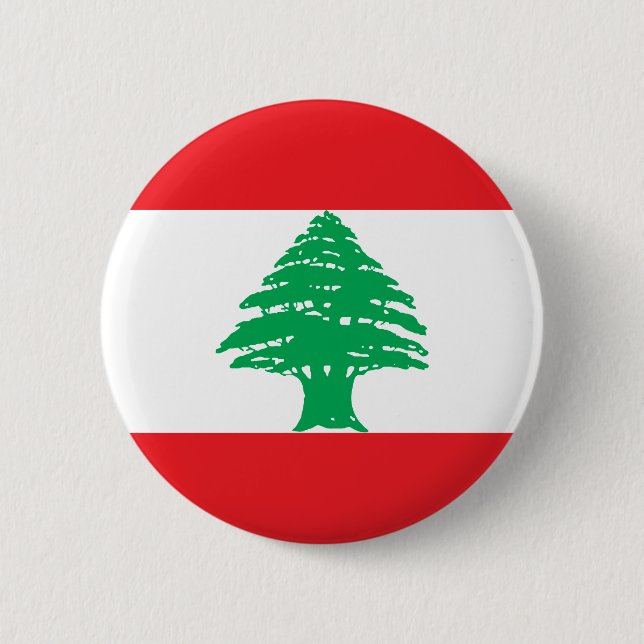 Lebanon Flag Button (Front)
