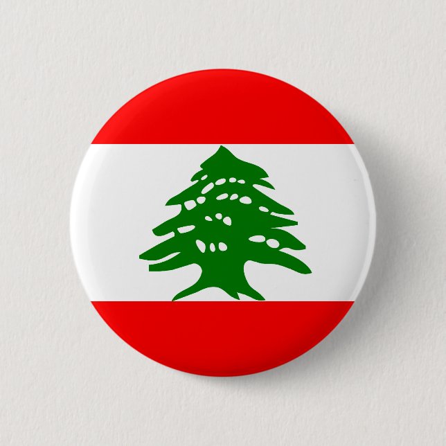 Lebanon Flag Button (Front)