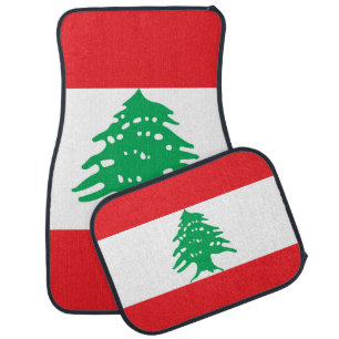 Lebanon flag car floor mat