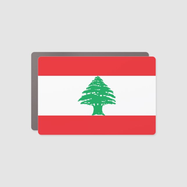 Lebanon Flag Car Magnet (Front)