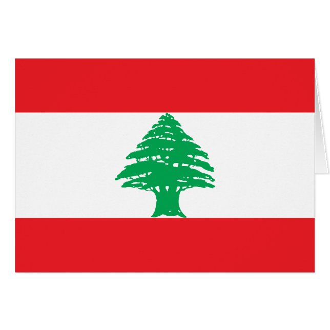 Lebanon Flag Cards (Front Horizontal)