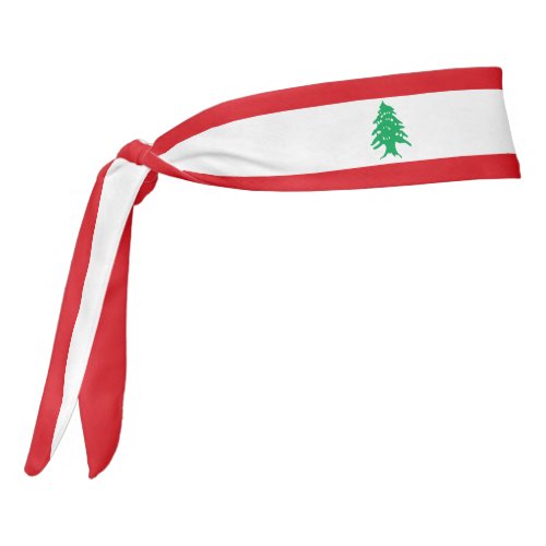 Lebanon Flag Elegant Patriotic Tie Headband