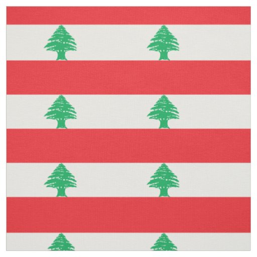 Lebanon Flag Fabric