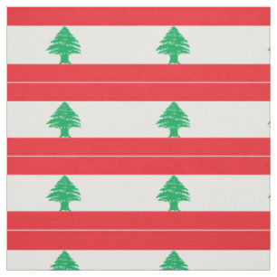 Lebanon Flag Fabric