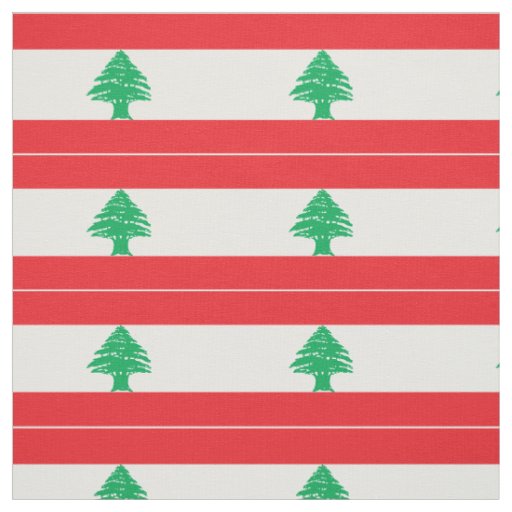 Lebanon Flag Fabric