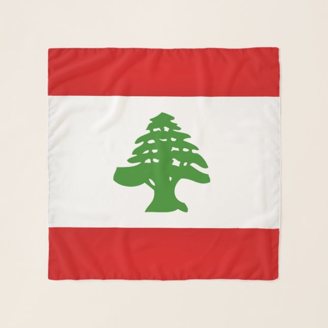 Lebanon Flag Fashion Scarf (Front)