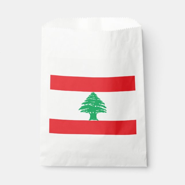 Lebanon Flag Favor Bag (Front)