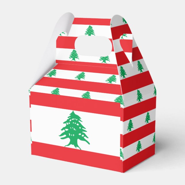 Lebanon Flag Favor Boxes (Back Side)