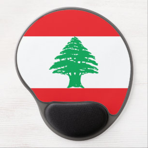 Lebanon Flag Gel Mouse Pad