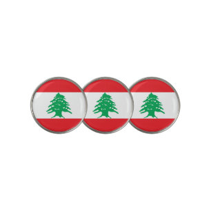Lebanon flag golf ball marker