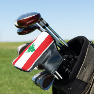 Lebanon flag golf head cover