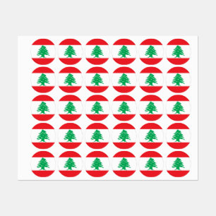 Lebanon flag labels