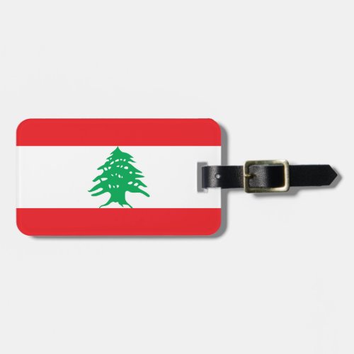 Lebanon Flag Luggage Tag