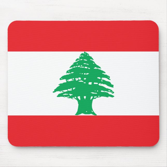 Lebanon Flag Mouse Pad (Front)