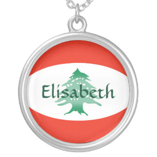 Lebanon Flag + Name Necklace