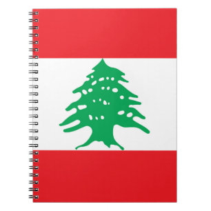 Lebanon flag notebook