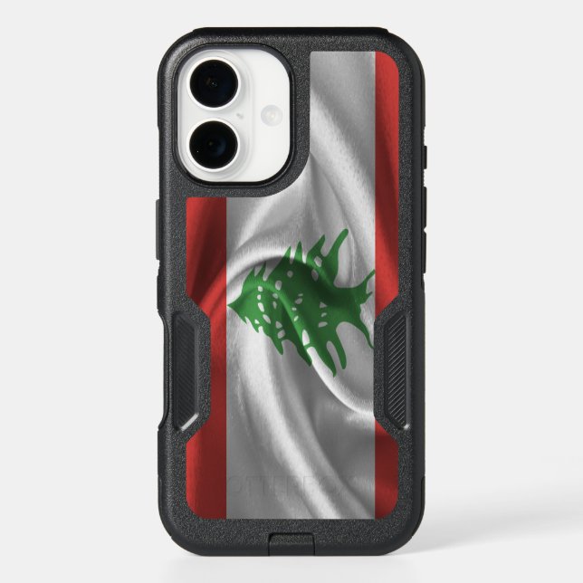 Lebanon Flag Otterbox iPhone Case (Back)