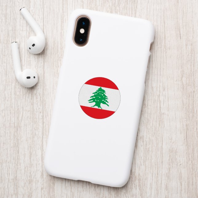 Lebanon flag patch (On Phone Back)