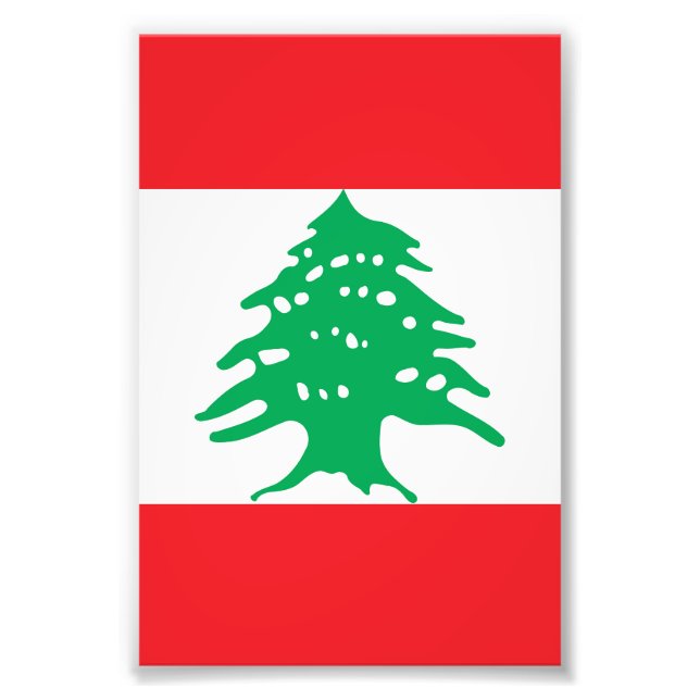 Lebanon flag photo print (Front)