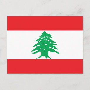 Lebanon Flag Postcard