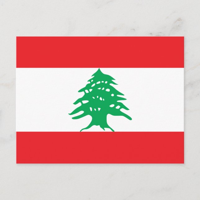 Lebanon Flag Postcard (Front)