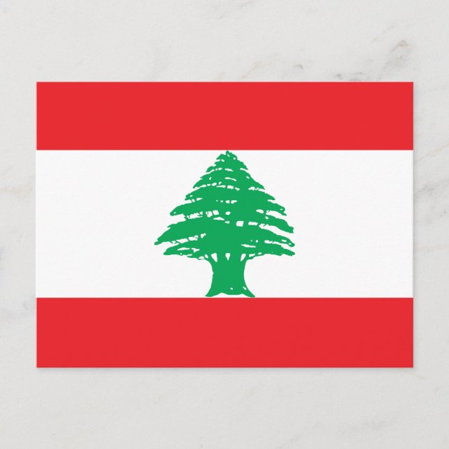 Lebanon Flag Postcard (Front)