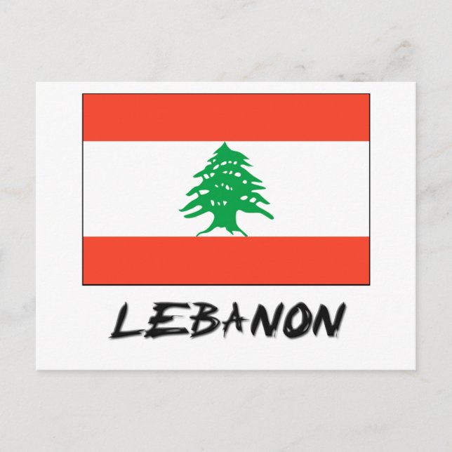 Lebanon Flag Postcard (Front)