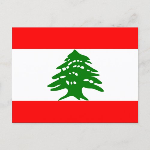 Lebanon Flag Postcard