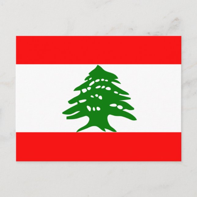 Lebanon Flag Postcard (Front)