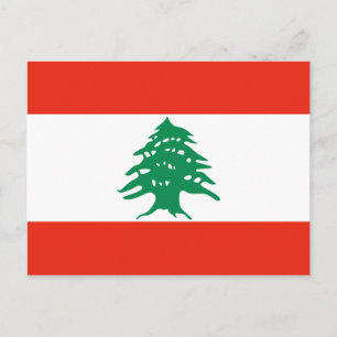 Lebanon Flag Postcard