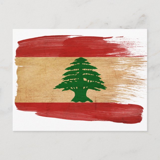 Lebanon Flag Postcards (Front)
