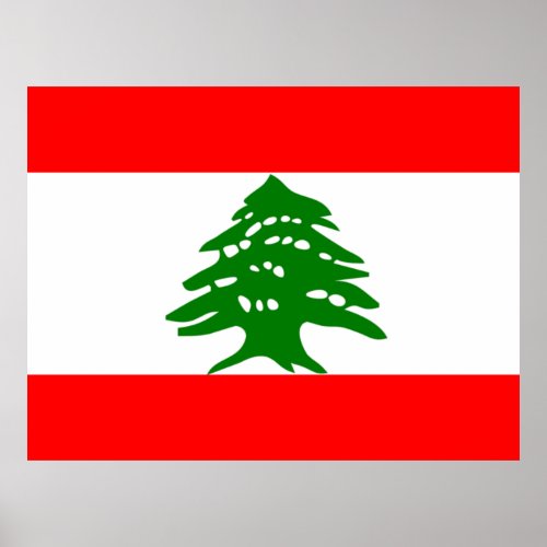 Lebanon Flag Poster