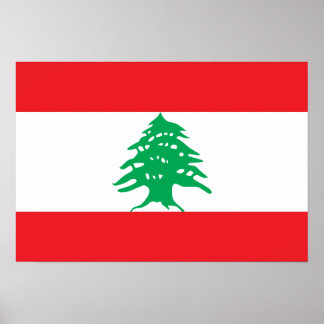 Lebanon Flag Poster