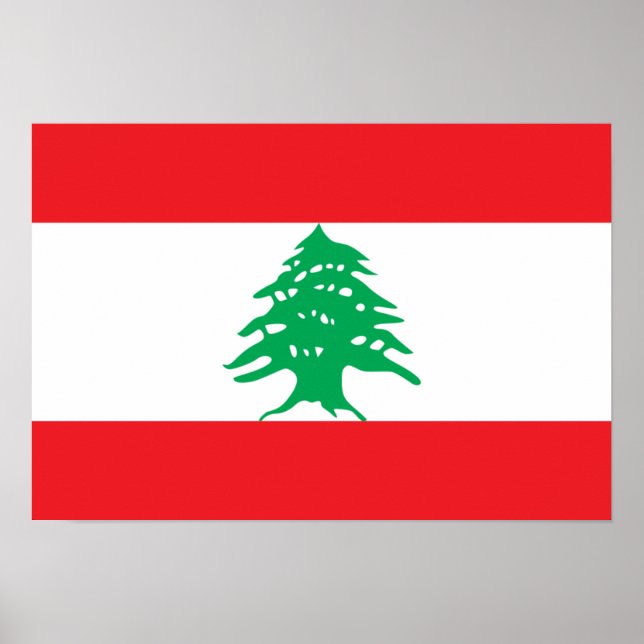 Lebanon Flag Poster (Front)