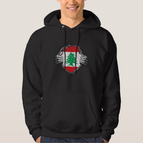 Lebanon Flag Proud Support Beirut Hoodie