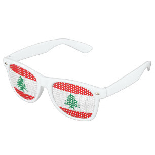 Lebanon Flag Retro Sunglasses