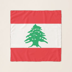 Lebanon flag scarf
