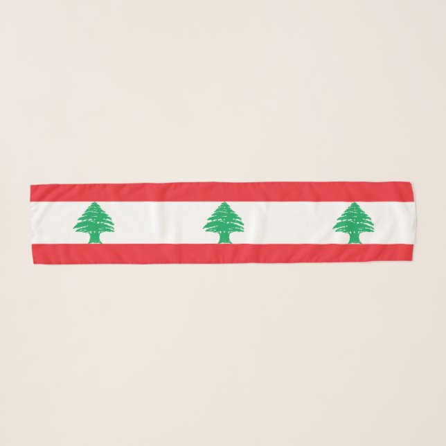 Lebanon Flag Scarf (Front (Horizontal))