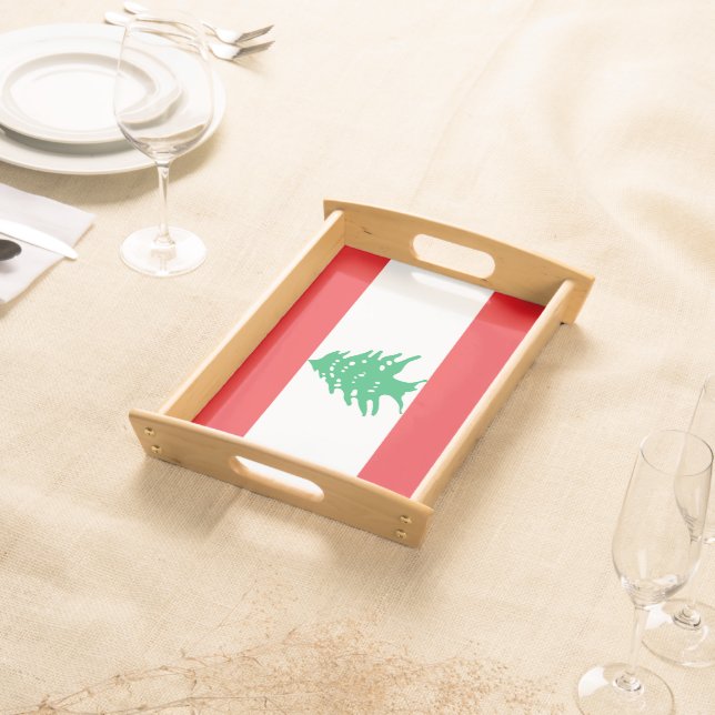 Lebanon flag serving tray (Front)