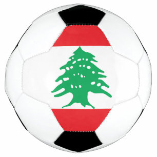 Lebanon flag soccer ball