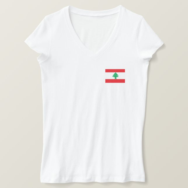 Lebanon Flag T-Shirt (Design Front)