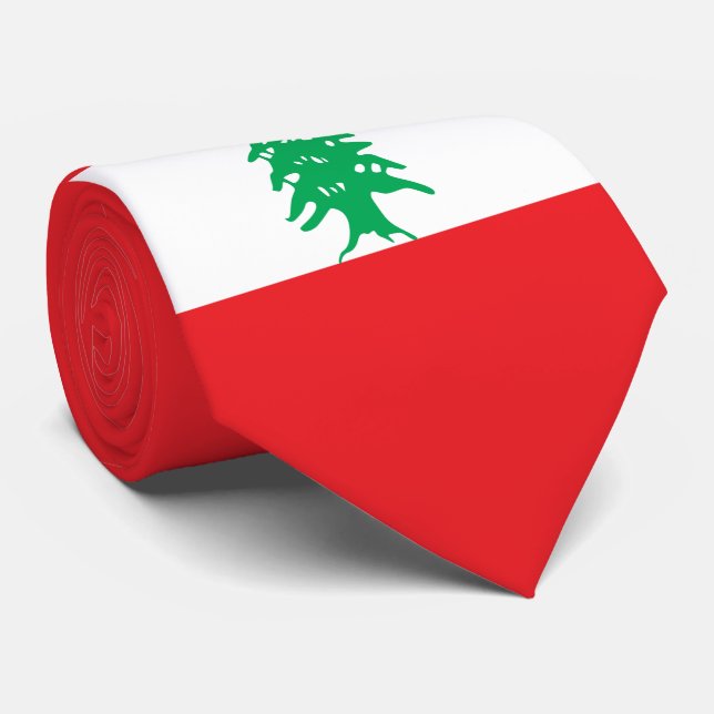 Lebanon Flag Tie (Rolled)