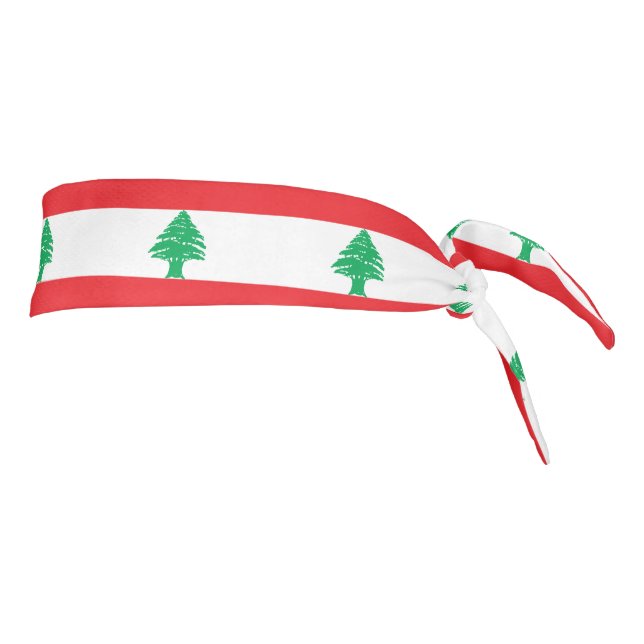 Lebanon Flag Tie Headband (Rotate 90)